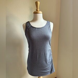 Maternity tank top with ruched sides